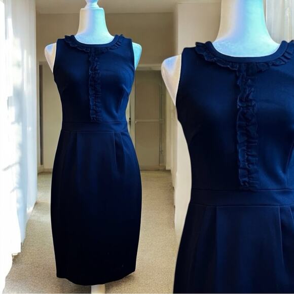 NEW J. Crew Ruffled Tailored Structured Longline Pinafore Career Dress 4 NWOT - Picture 1 of 16
